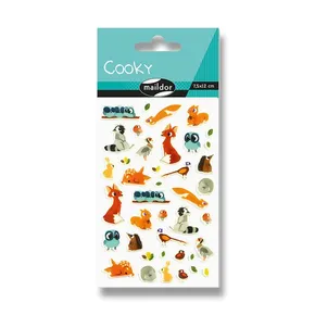 Aufkleber Maildor 3D Cooky Waldtiere